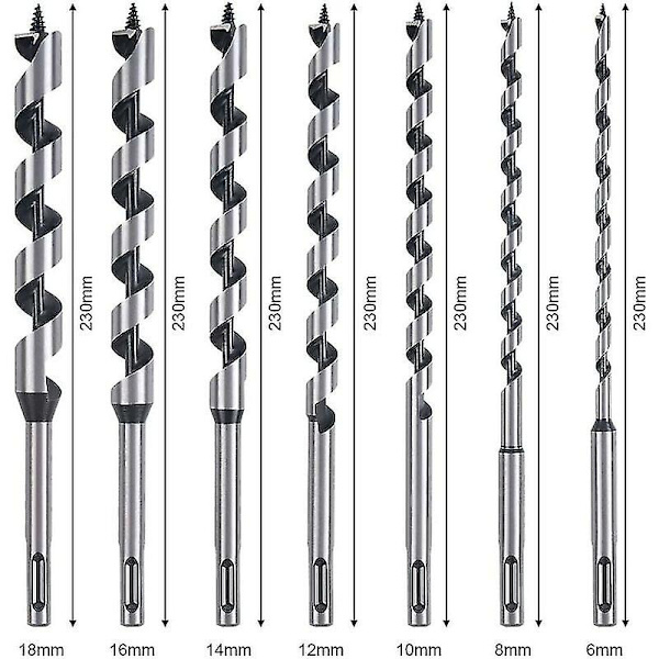 Bits Sds-plus Metallborr Träbearbetning Vridborr Set Kolborr Träbearbetning Borr Set