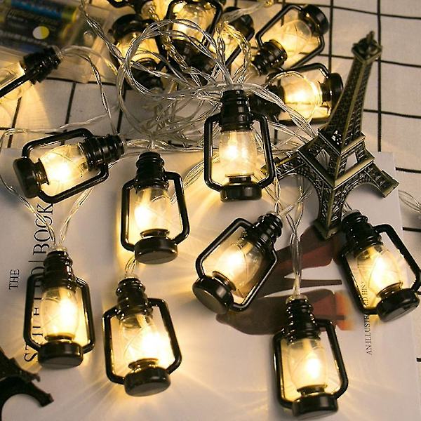 Led-ljusgirlang Ramadan Festival Retro Kerosinlampa