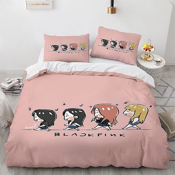 Blackpink-15 # Blackpink3d Digitaltrykk Tredelt Dekorativt Putetrekk Sengetøy