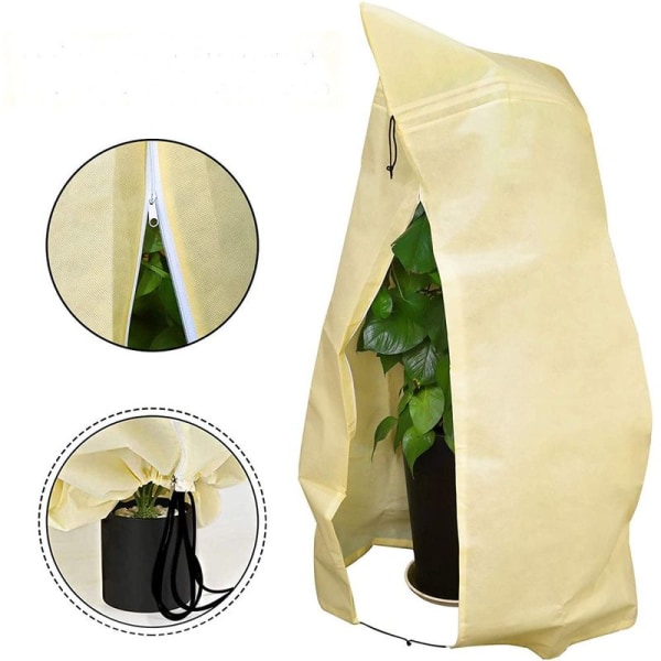 Plantebeskyttelse til vinter, frostbeskyttelse potteplante stor pose, potteplante, vinter