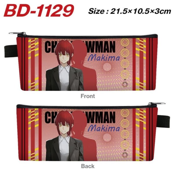 Anime Chainsaw Man Makima Case Power Pochita Wallet Pen Box Kolikkokukkaro