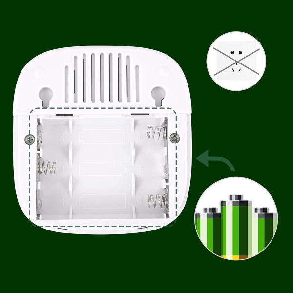 Batteridriven radioklocka (1 sändare + 1 mottagare)
