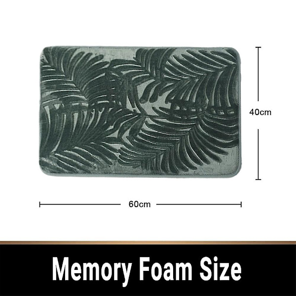 Dörrmatta Långsam Rebound Memory Foam Absorberande Badrumsmatta Halkfri Fotmatta Köksdörrmatta Matta Sovrumsmatta