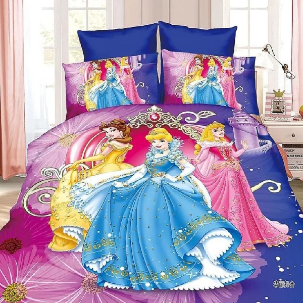Bp12364# Sengesett Princess-serie Størrelse Trefarget Dyne