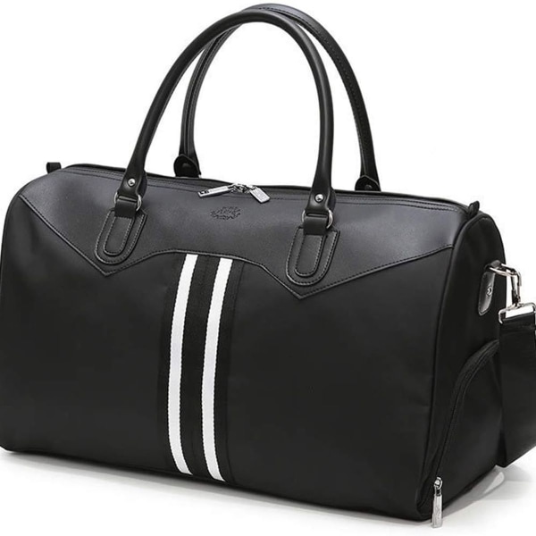 Reiseveske Canvas Leather Weekender Bag Travel Duffle Bag Håndbagasje håndveske