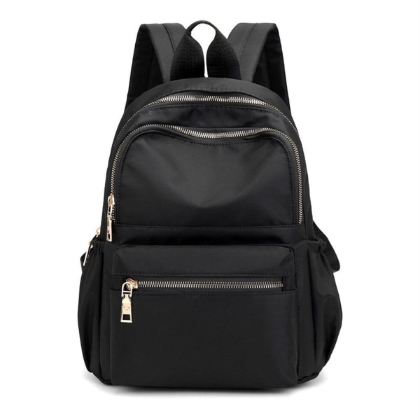 Fritidsryggsäck casual axelväska dam nylon, enkel student axelväskor
