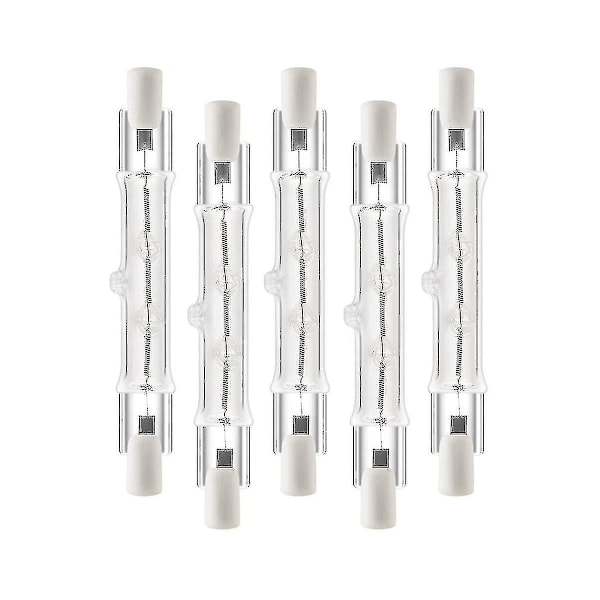 Pack R7s 118mm 300w 230v, R7s Halogen Linjär Ljuskälla, Dimbar Halogenlampa för Hong Kong Konstruktion