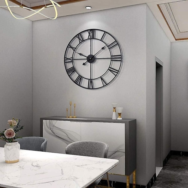 Väggklocka: Tyst, högkvalitativ vintage-stil