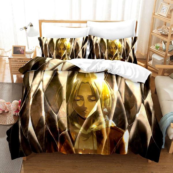 Attack Giant 12# Cartoon Digital Printing Quilt Cover Set of three