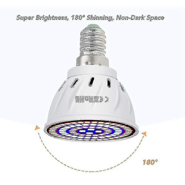80 Led täyden spektrin kasvivalo sisäkasveille, Gu10
