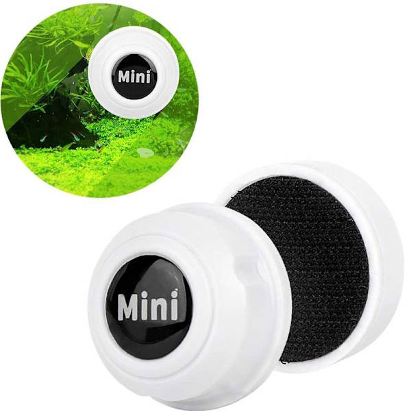 Akvarie Magnetbørste Akvarie Rengøringsmiddel Mini Bærbar Hvid