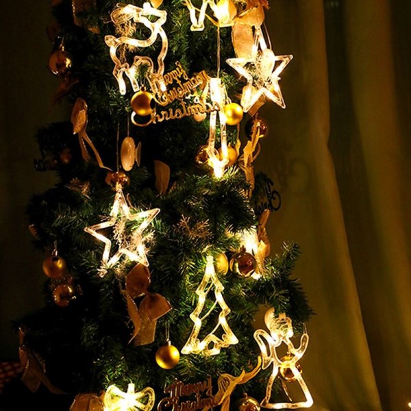 Jul Vindue Sugekop Lampe LED Gardin Hængelys