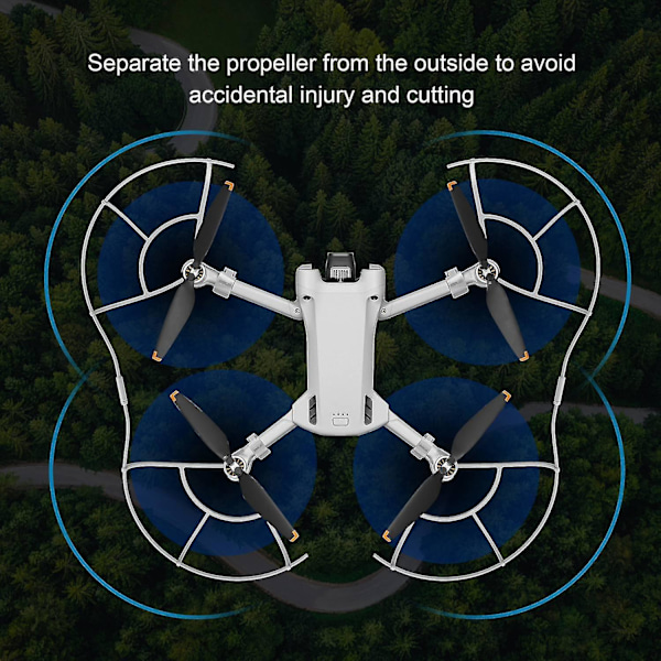 Til Mini 3 Pro Anvendelig Propr Blad Ring Anti-Ring 360 Dr Beskyttende