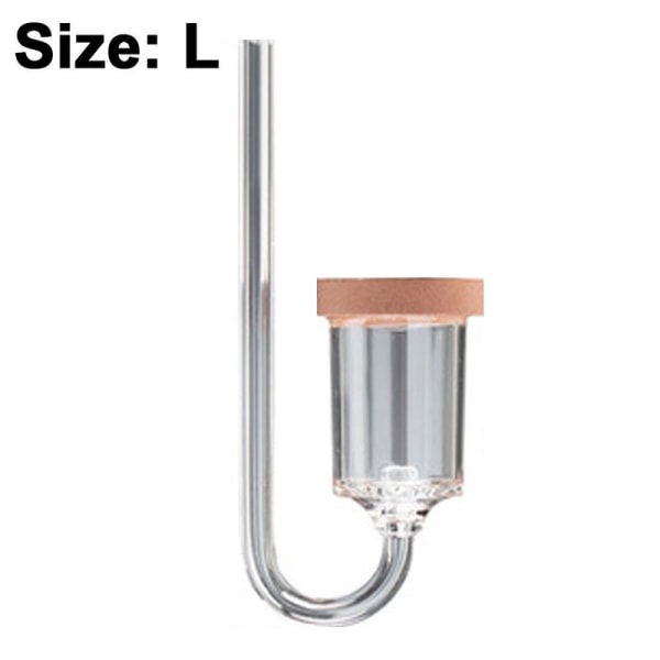 Akvarium CO2-diffusor 2 i 1 med integrert bobleteller L