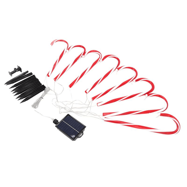 Julegodteri Stokk Lys 1 for 8 Solar Candy Cane Way