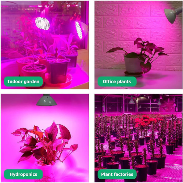 Led Hortikulturell Ljus Full Spectrum E27 Inomhusplantering För Inomhusväxthus Och Trädgårdar