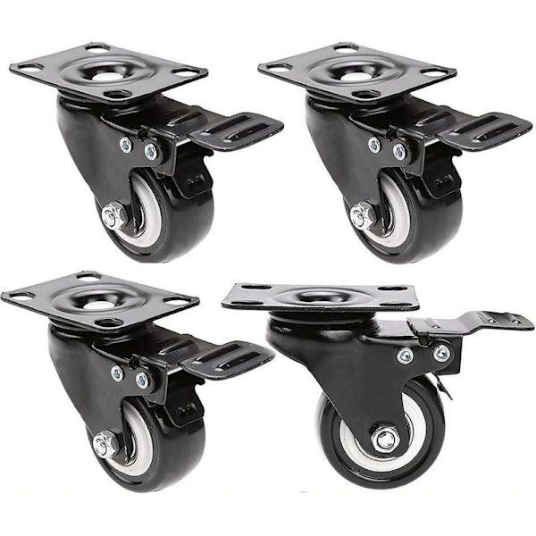 4 stk strandstolhjul, 360 graders hjul, transporthjul, doble hjul