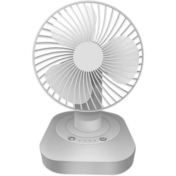 Mini Quiet Desk Fan USB Rechargeable 3 Adjustable Speeds Oscillating Table Fan 160° Rotation Cooling Fans for Home, Table, Office