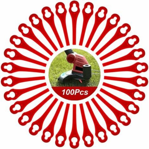 100 kpl PA6-vaihtoterät, yhteensopivat Florabest Edge Cutter LIDL FRTA 20 A1, FAT 18B2, FAT 18B3
