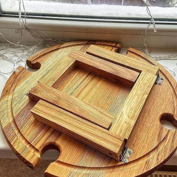 Ulkona taitettava piknikpöytä-puinen taitettava työpöytä