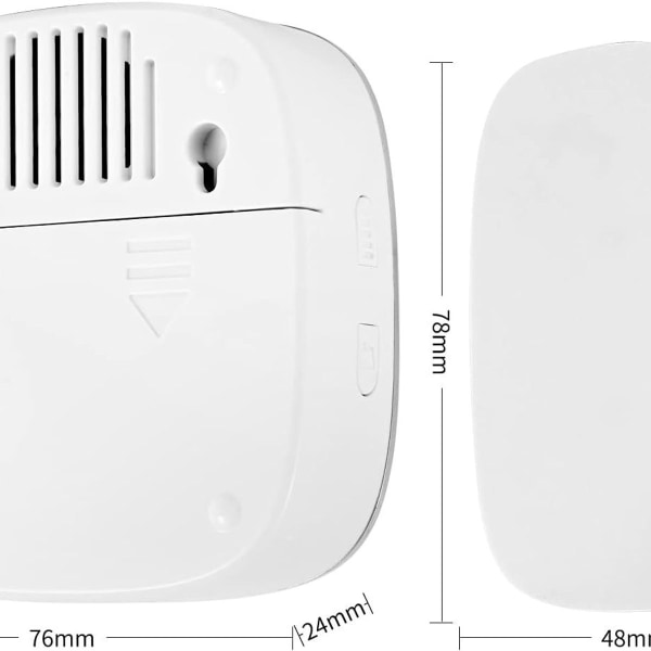Batteridriven radioklocka (1 sändare + 1 mottagare)