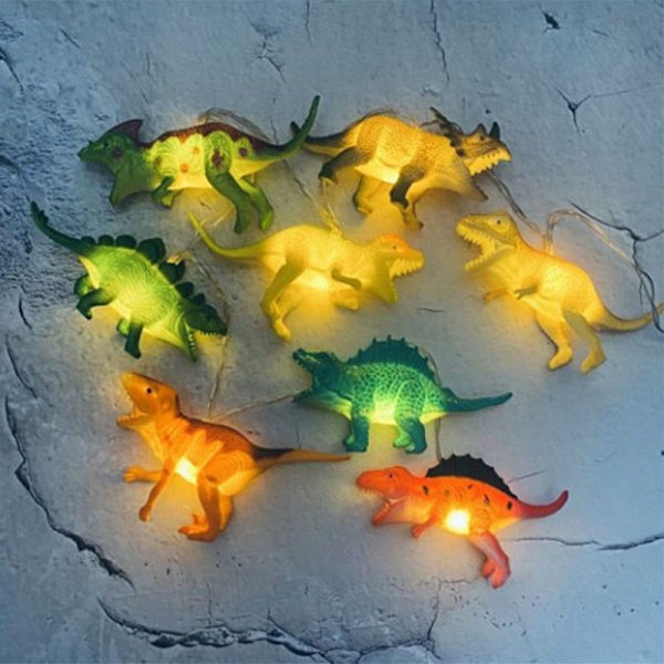 3 meter 20 LED dinosaurie ljusslinga girlang för