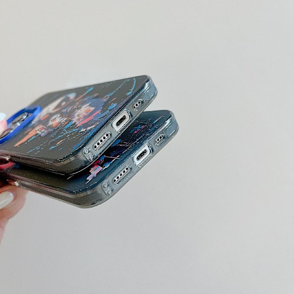 For Iphone 15 Pro Telefondeksel Pc+tpu Graffiti Dyremønster Design Deksel