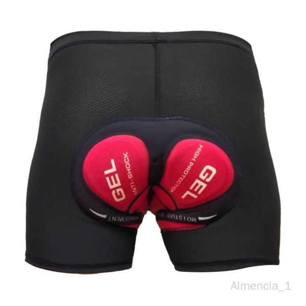 Vadderade cykelshorts Gel vadderade underkläder Bekväma Svala torra Röda XL