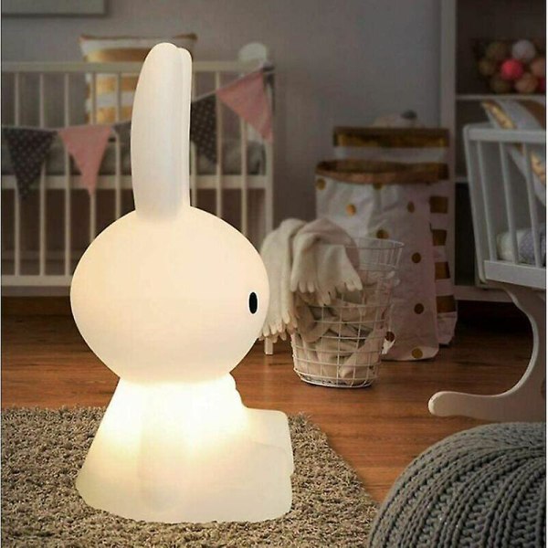 LED-yövalo, lasten valonheitin, leluhuoneen sisustus silikoni kanin värikäs yövalo, sopii lasten lahjoihin, kodin sisustus, yövalaisin