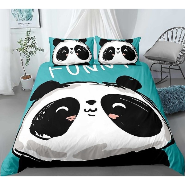 Xm-3# 3d Panda Animal Cute Kit Dynetrekk Sett Tredelt Sett Firedelt Sett
