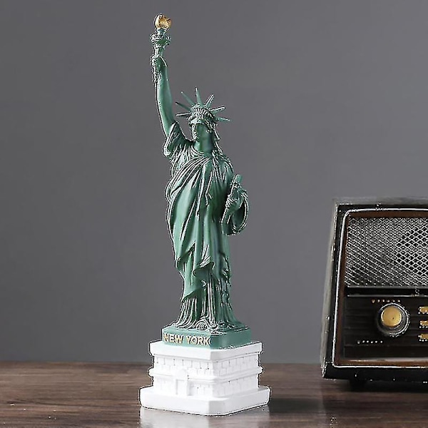 Frihetsgudinnan Modell New York City Landmärke Liten Replika Prydnad Harts Harts Souvenir