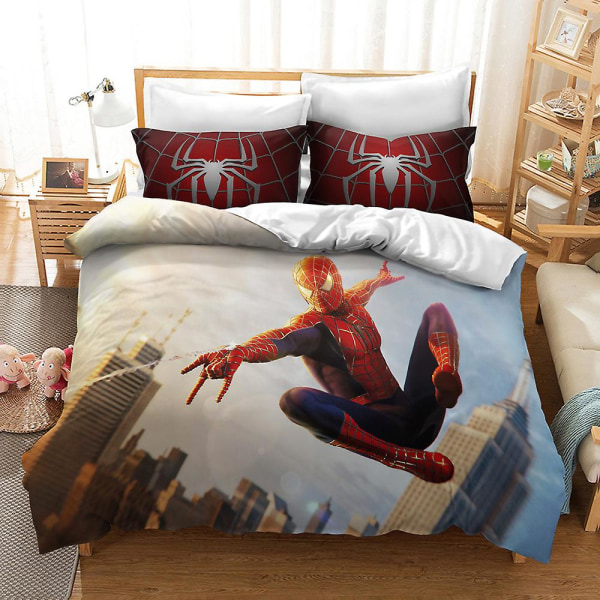 Bp10367# Sengetøysett Spider-man-kolleksjon Størrelse Trefelts Dyne