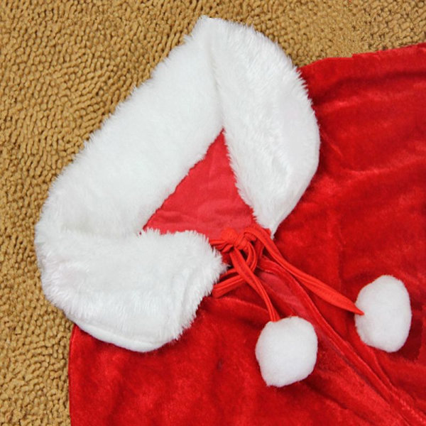 Julhalsduk Kappa Kåpa Fru Jultomte Kåpa Halloween Stil 2