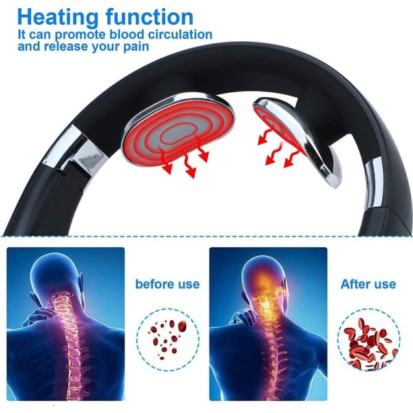Multifunktionellt axel- och nackmassageinstrument, U-format intelligent