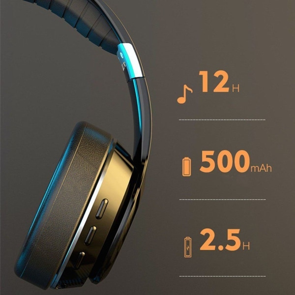Bluetooth headset trådløs foldbar støjreducerende høretelefoner