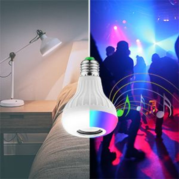 Pakke med 2 smarte Bluetooth LED-pærer E27 Bleosan