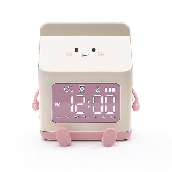Maitopakkaus herätyskello, elektroninen LED-älykello