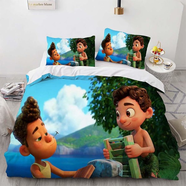 Luca-15# Luca 3d Digitaltryck Quilt Cover Tredelad Set Fyrdelad Set