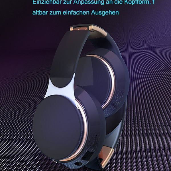 Bluetooth-hodetelefoner over ear trådløse hodetelefoner over-ear hodetelefoner