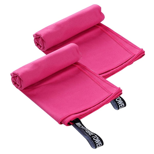 Mikrofiberhåndklæde - Rejse & Sport.  Hurtigtørrende - Superabsorberende. 2-pak 40*80cm
