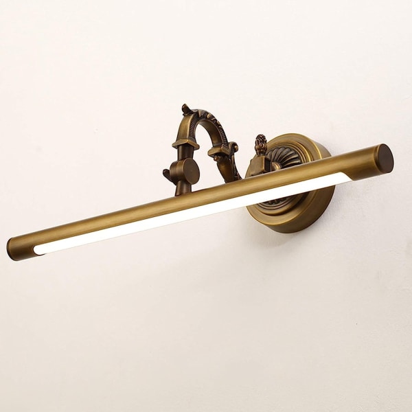 Vintage LED-baderomsspeil lys baderomsbelysning messing IP44 vanntett