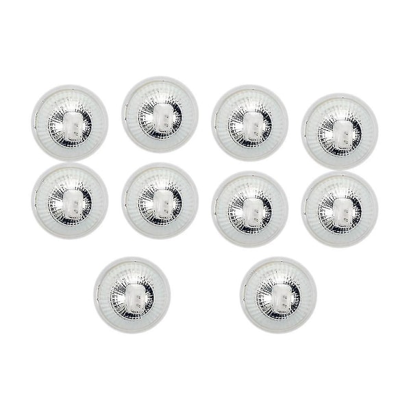 10 x Mr16 5.3 60 Smd LED-pære Spotlight 3w Varm Hvid Energibesparende