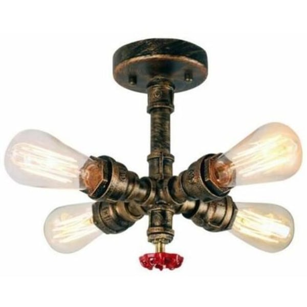 Vintage industriell taklampa tub taklampa metallrör hängande lampa för vardagsrum sovrum kök bar - mönster