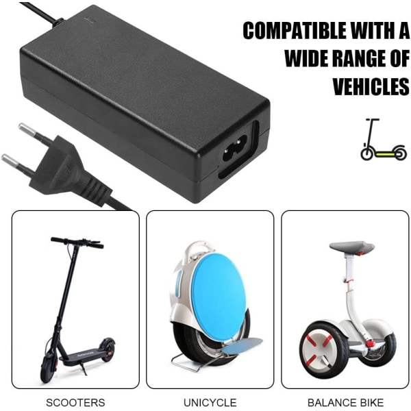 42V 2A batteriladdare DC5.5x2.5 snabbladdning universell strömförsörjning för 36V litiumbatteri 100-240V EU-kontakt