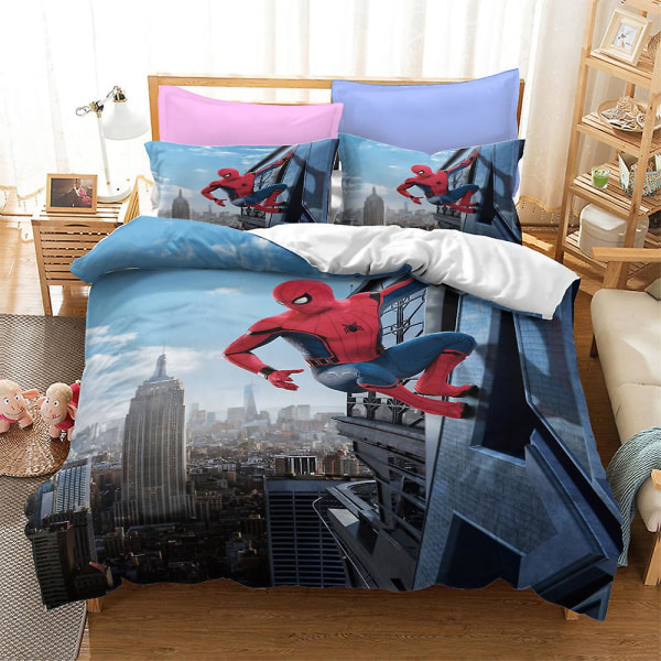 Bp10385# Sengetøy Spider-man-kolleksjon Størrelse Trefelts Dynetrekk