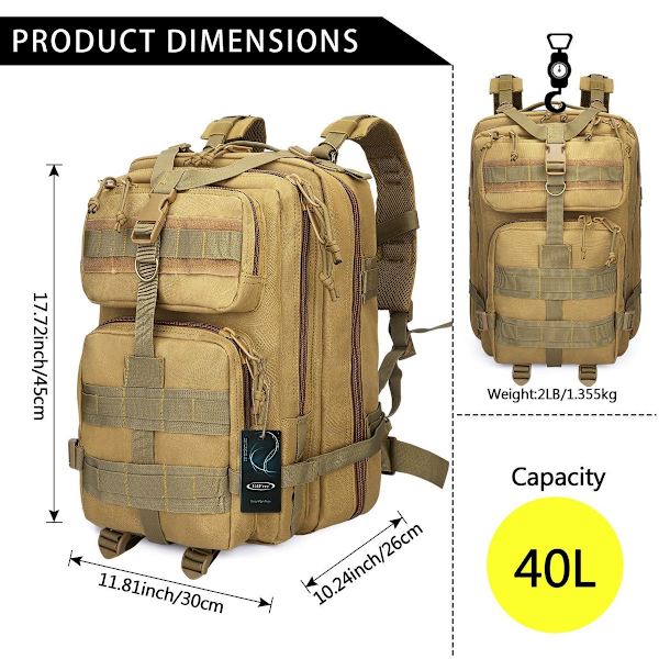 Swat Pack Reppu Rynnäkkötaktiikka Reppu Vahva Kestävä Retkeilyyn Pieni
