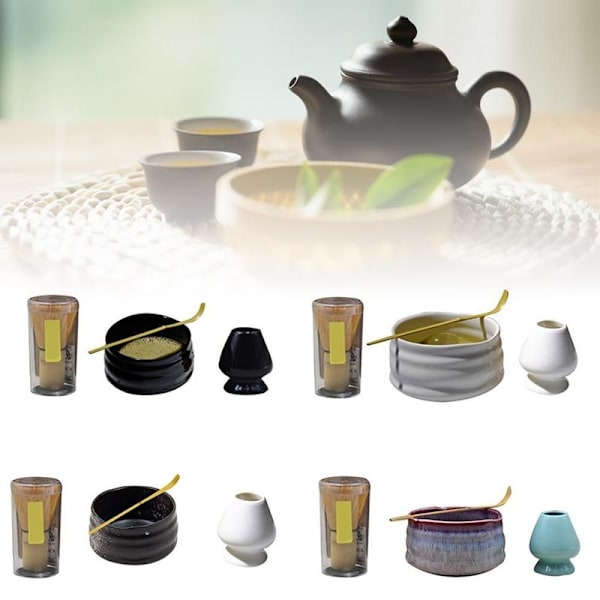 Matcha-teevispiläsetti, Matcha-kulho, Perinteinen kauha Tee