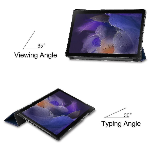 Samsung Galaxy Tab A8 10,5" 2022 -malleille (sm-x200/x205), tabletin cover, automaattinen herätys/nukkuminen, tummansininen