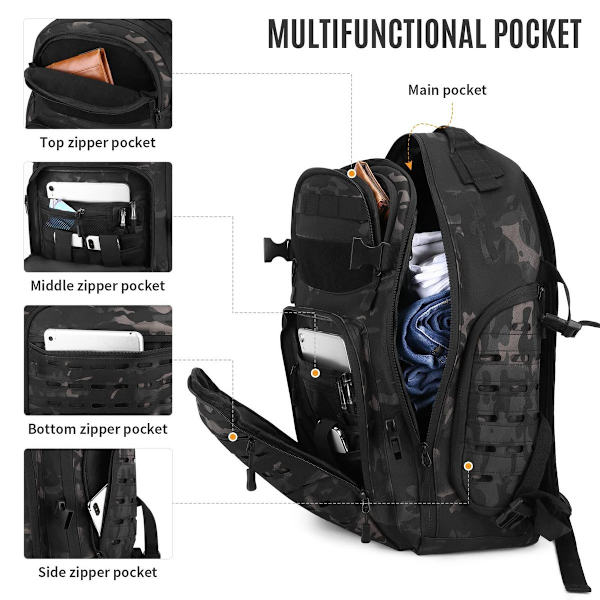 Swat Pack Reppu Rynnäkkö Taktinen Reppu Vahva Kestävä Retkeilyyn Pieni