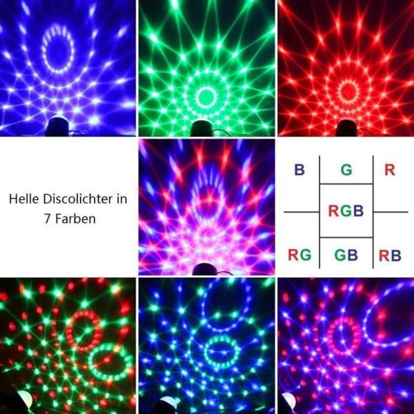 Scenljus, InnooLight LED-fjärrkontroll, discokula, festbelysning, discobelysning